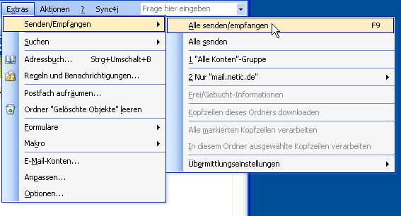 Senden und Empfangen